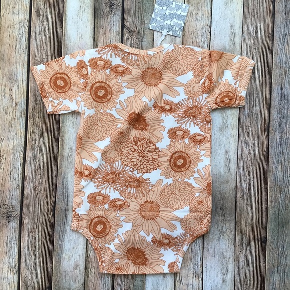 kate quinn One Pieces Nwt Kate Quinn Orange Sunflower Bodysuit